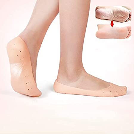 Silicone Anti Crack Foot Protector Moisturizing Socks for Foot-Care and Heel Cracks