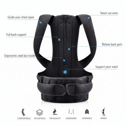 Adjustable Posture Corrector Belt for Men & Women